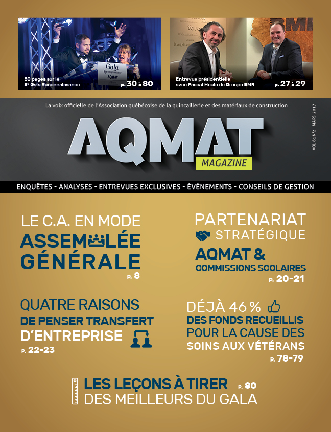 Magazine AQMAT Vol 61 No. 2 - mars 2017